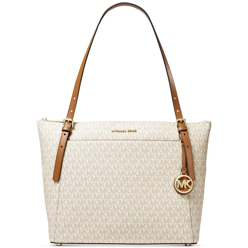 商品Michael Kors|Signature Voyager Large Top Zip Tote,价格¥1481,第1张图片
