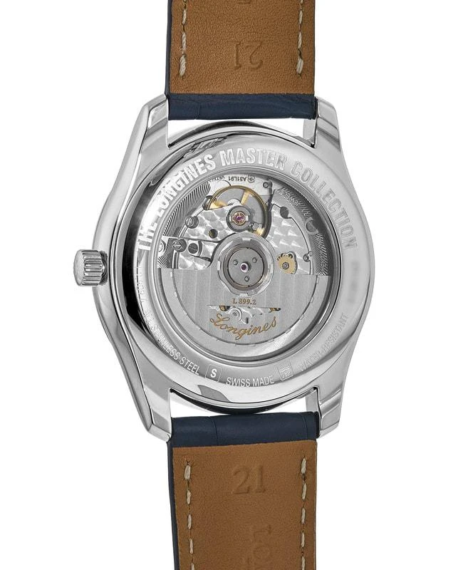 商品Longines|Longines Master Collection Automatic 40mm Blue Dial Blue Leather Strap Men's Watch L2.909.4.97.0,价格¥16323,第2张图片详细描述