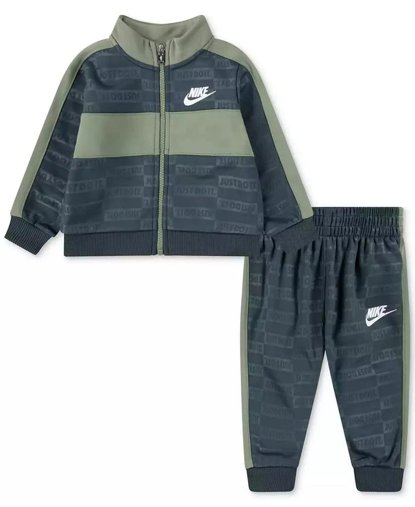 商品NIKE|Baby Boys Double-Knit Piqué Jacket & Jogger Pants, 2 Piece Set,价格¥257,第1张图片