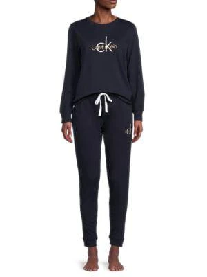 商品Calvin Klein|2-Piece Logo Pajama Set,价格¥152,第1张图片