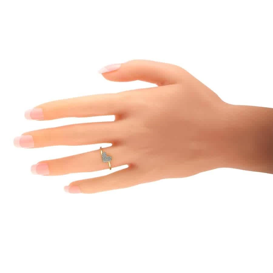 商品LB Exclusive|14K Yellow Gold 0.09 ct Diamond Heart Ring,价格¥2455,第3张图片详细描述