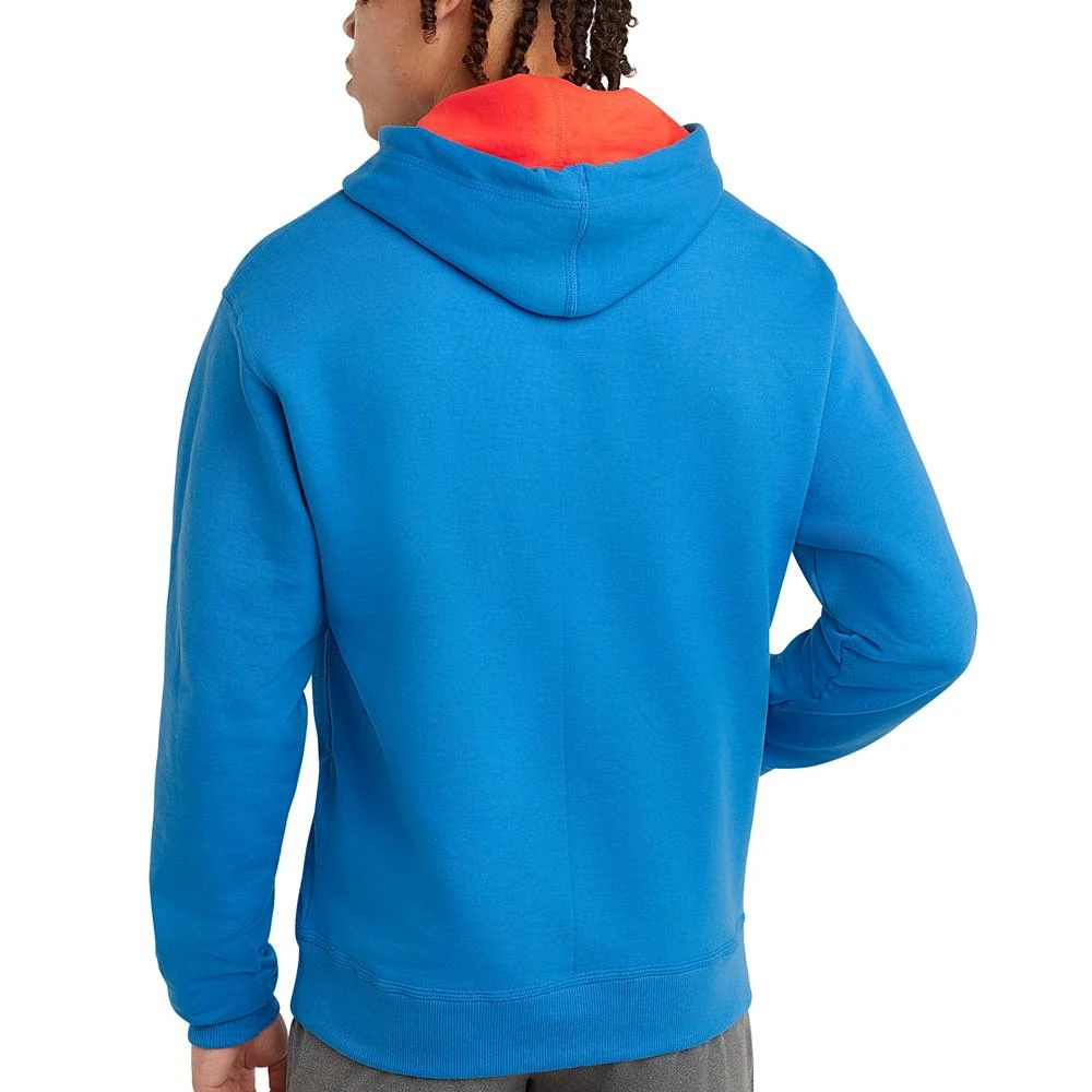 商品CHAMPION|Men's Powerblend Standard-Fit Logo-Print Fleece Hoodie,价格¥248,第2张图片详细描述