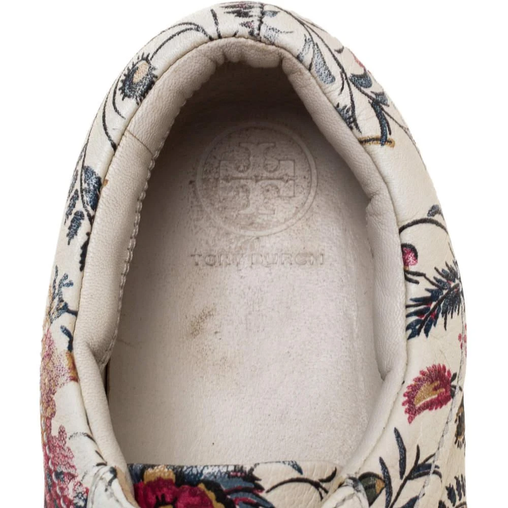 Tory Burch White Floral Print Leather Amalia Low Top Sneakers Size 39.5 商品