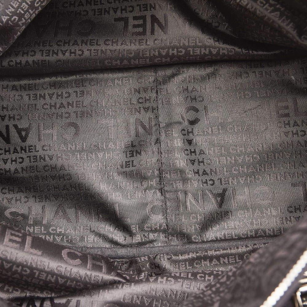 商品[二手商品] Chanel|Chanel Black Nylon Leather Boston CC Satchel Bag,价格¥7534,第7张图片详细描述