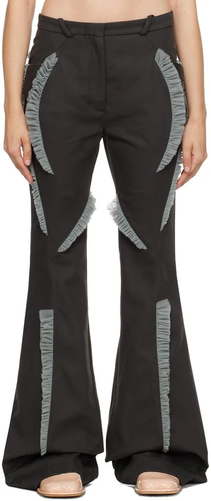 商品Kiko Kostadinov|Gray Flared Trousers,价格¥2142,第1张图片
