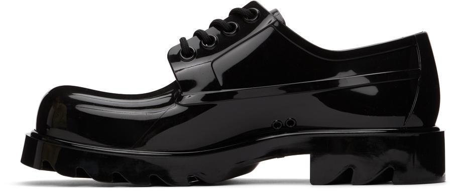 商品Bottega Veneta|Black Stride Lace-Up Shoes,价格¥4887,第5张图片详细描述