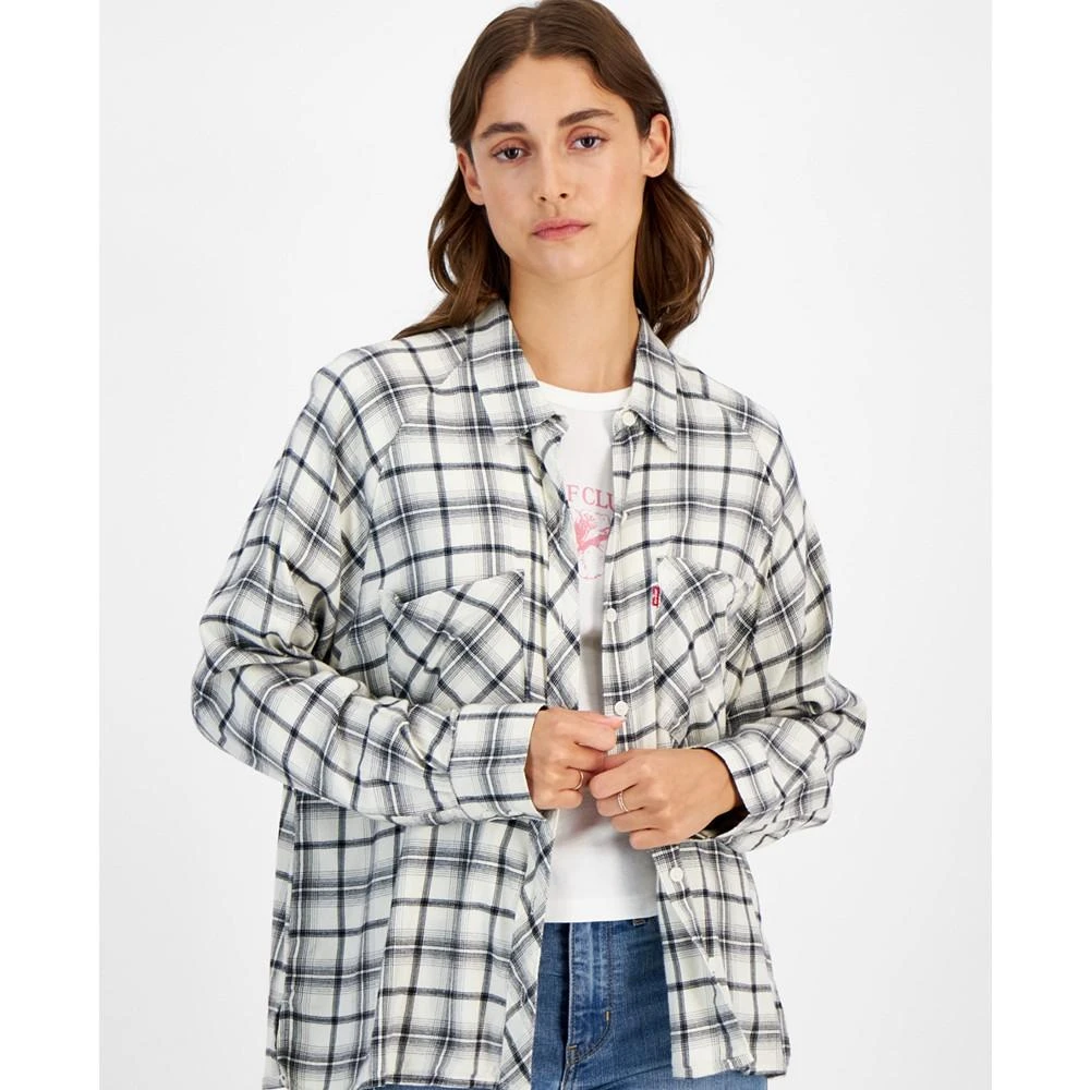 商品Levi's|Women's Harrison Plaid Button-Front Top,价格¥178,第3张图片详细描述