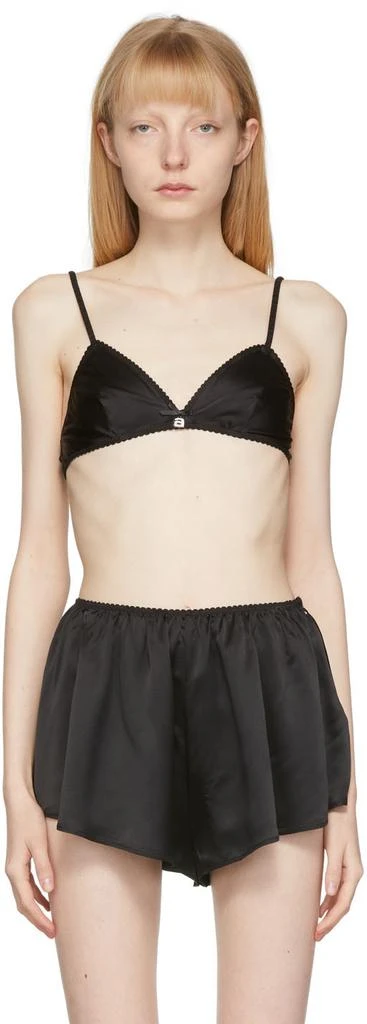 商品Alexander Wang|Black Scrunchie Strap Bra,价格¥326,第1张图片