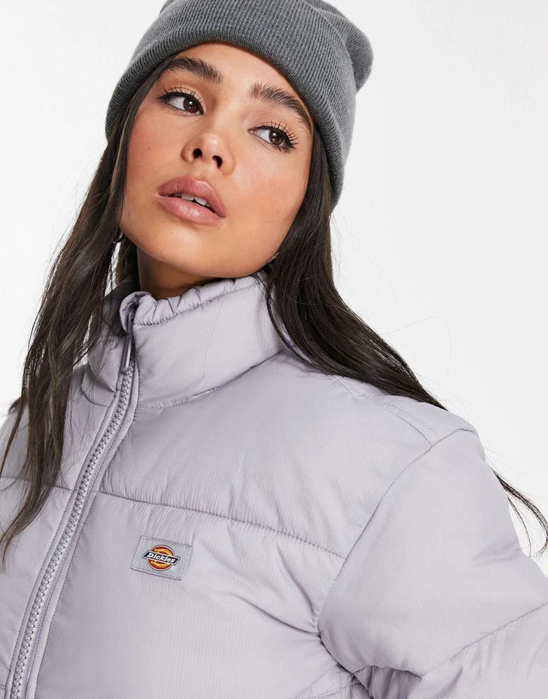 商品DICKIES|Dickies Atlanta cropped puffer jacket in lilac Exclusive at ASOS,价格¥541,第3张图片详细描述