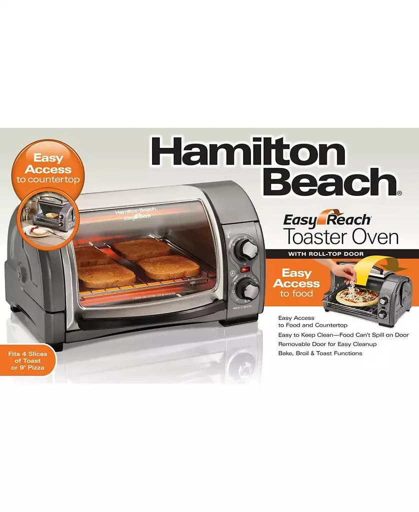 商品Hamilton Beach|Easy Reach™ Toaster Oven - 31334,价格¥488,第3张图片详细描述