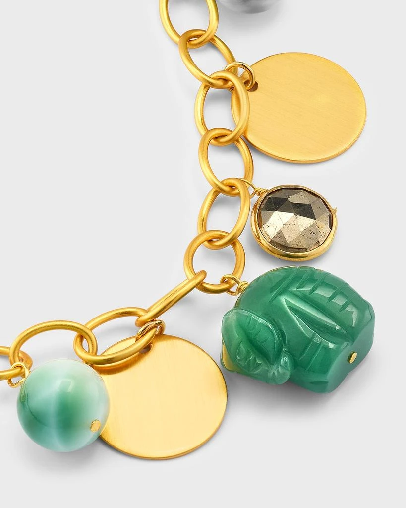 商品NEST Jewelry|Jade Elephant Charm Bracelet,价格¥971,第3张图片详细描述