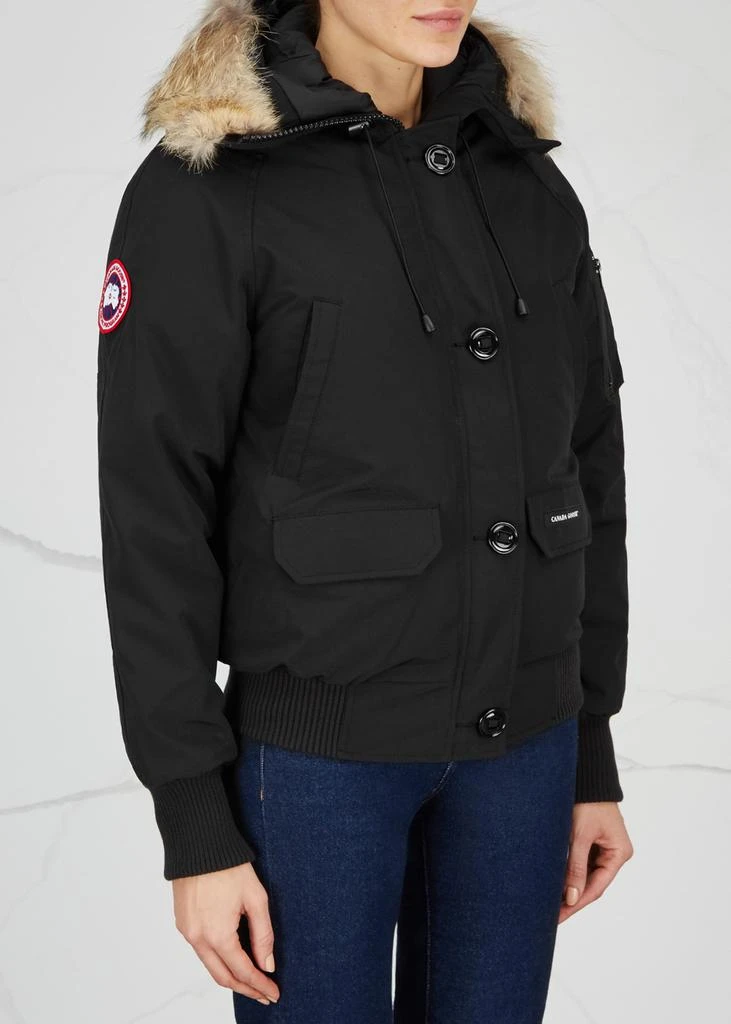 商品Canada Goose|Chilliwack black fur-trimmed Arctic-Tech jacket,价格¥10122,第2张图片详细描述
