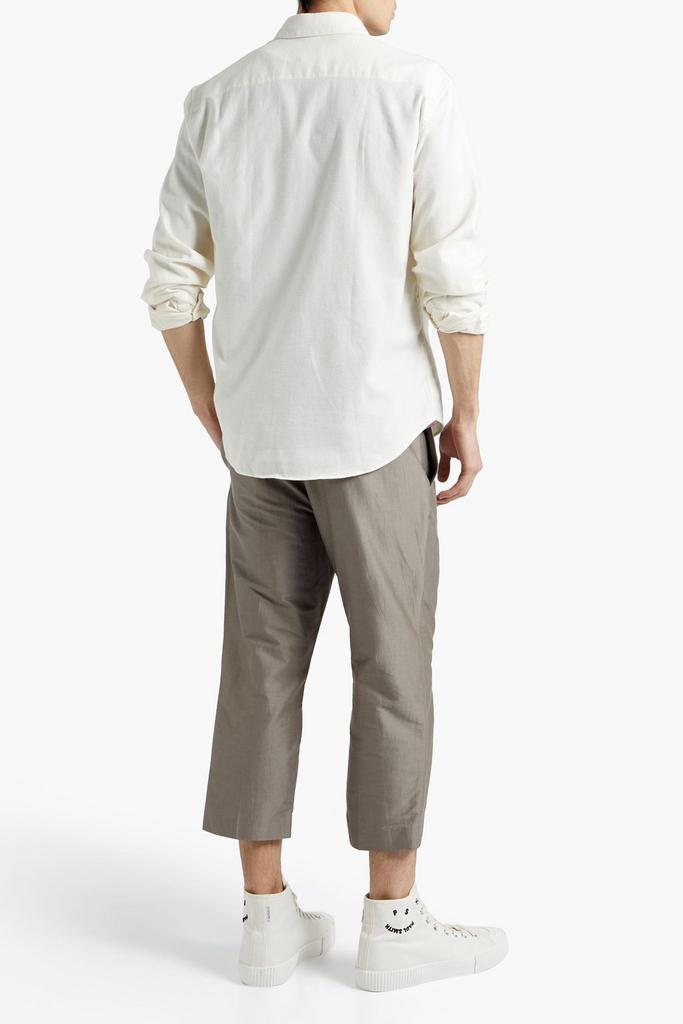 商品Sandro|Brushed cotton-twill shirt,价格¥929,第5张图片详细描述