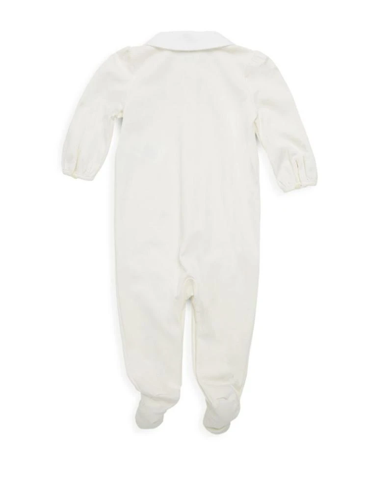 商品Ralph Lauren|Baby's Rosette Embroidery Footie,价格¥182,第2张图片详细描述