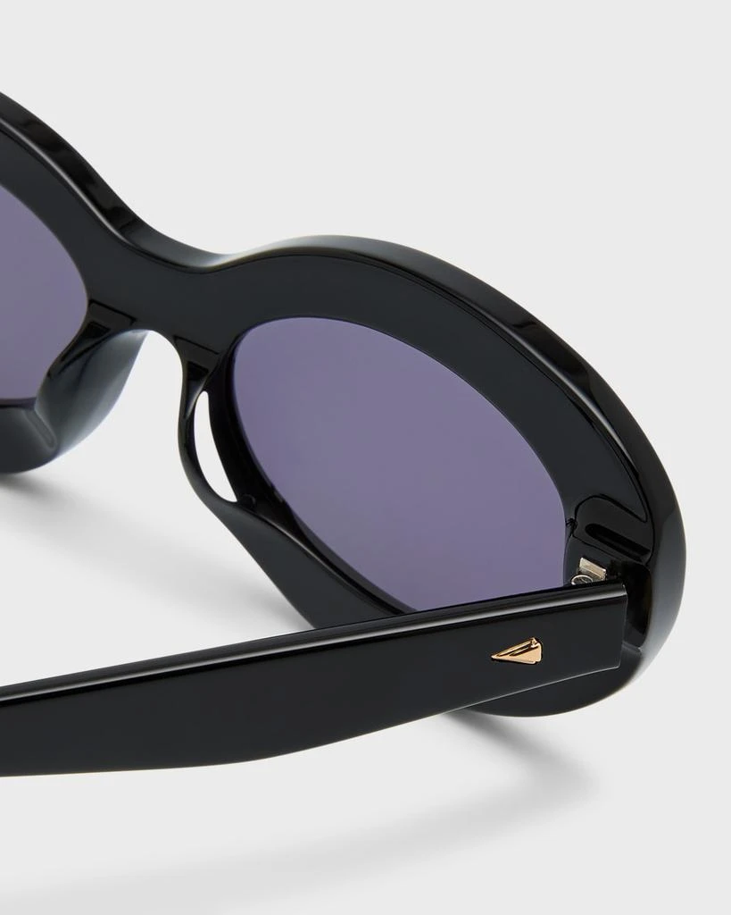 商品KAREN WALKER|Beveled Acetate Oval Sunglasses,价格¥1539,第4张图片详细描述