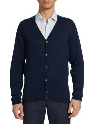 商品Saks Fifth Avenue|Slim Fit Lightweight Cotton Cardigan,价格¥1709,第1张图片