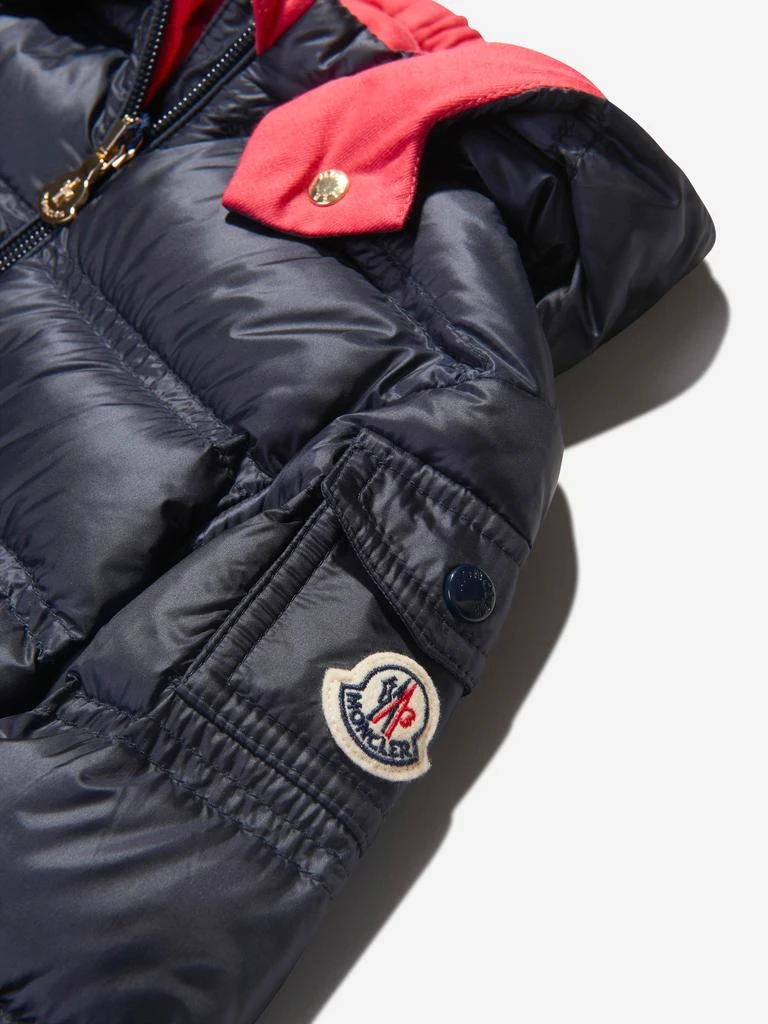 商品Moncler|Moncler Navy Baby Girls Down Padded Childe Jacket,价格¥1525,第3张图片详细描述