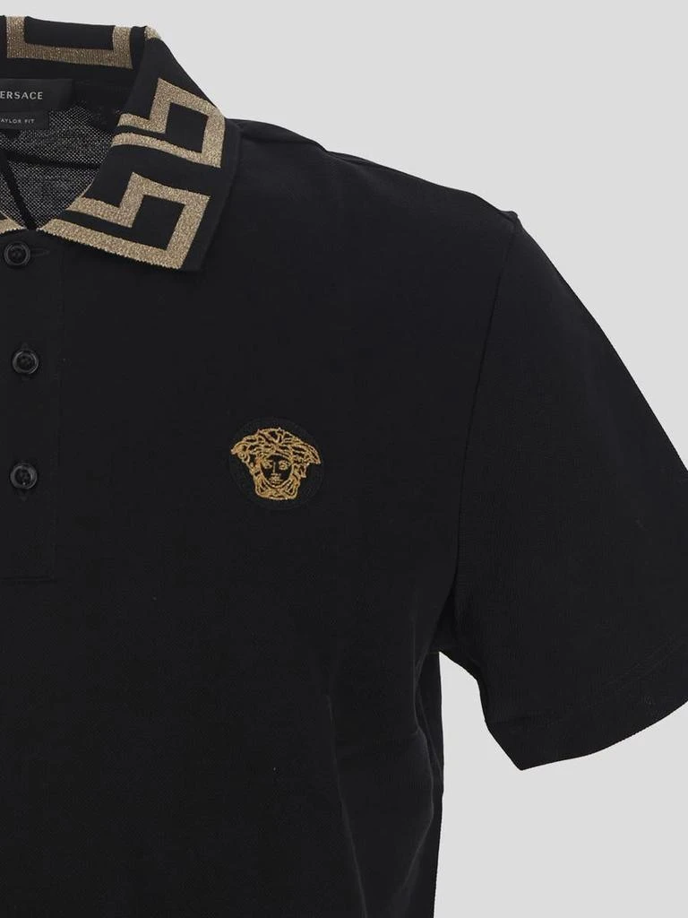 商品Versace|Versace Greca Neck Polo Shirt,价格¥2516,第3张图片详细描述