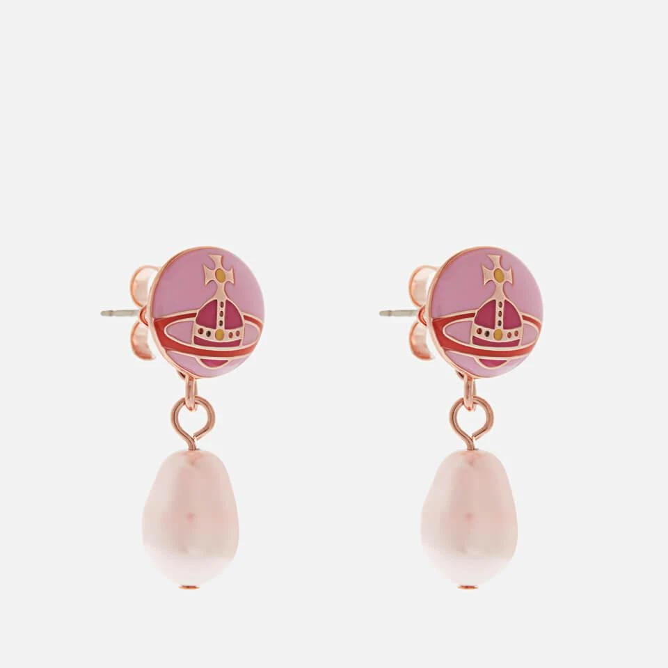 商品Vivienne Westwood|Vivienne Westwood Loelia Pink Gold-Tone Faux Pearl Earrings,价格¥1307,第2张图片详细描述
