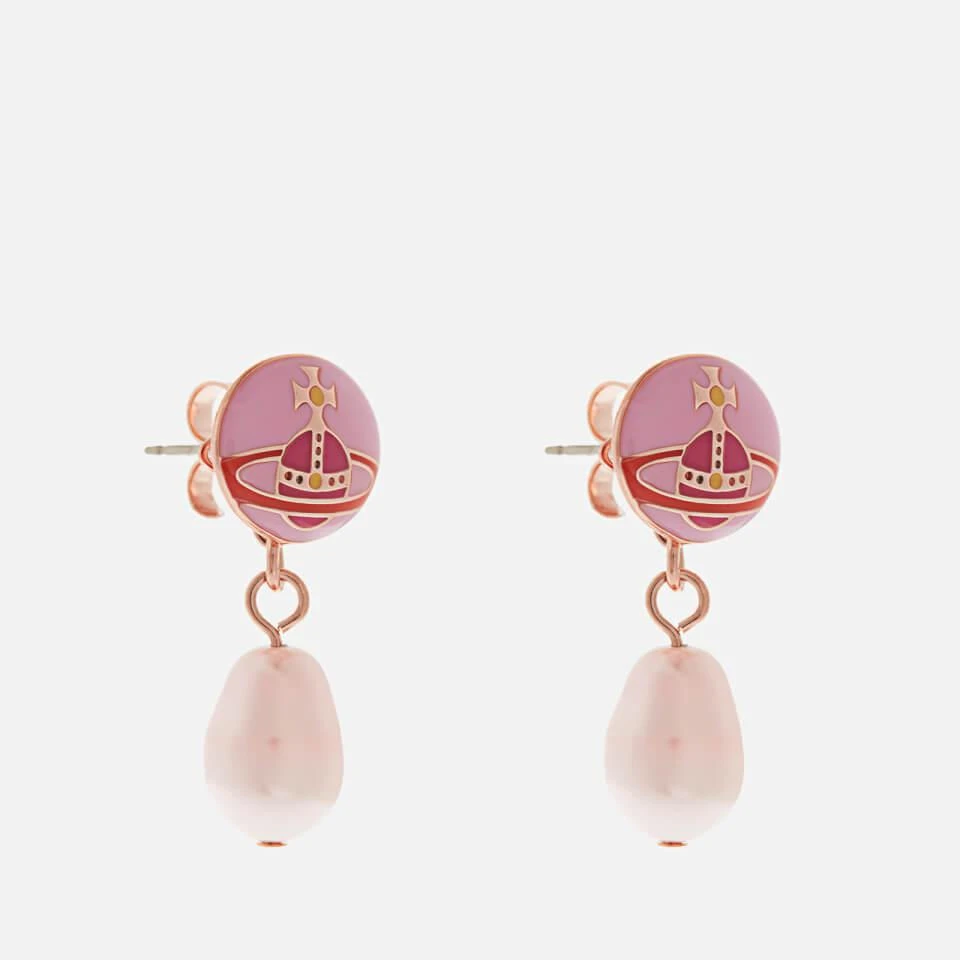 商品Vivienne Westwood|Vivienne Westwood Loelia Pink Gold-Tone Faux Pearl Earrings,价格¥1414,第2张图片详细描述
