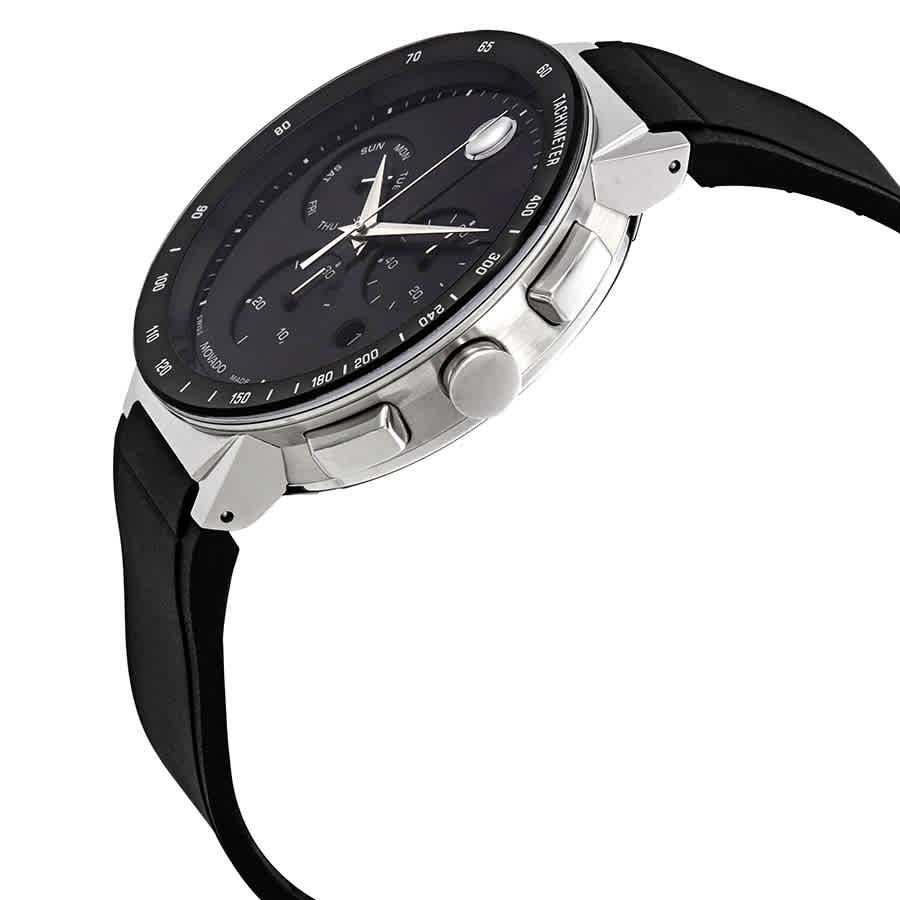 Movado Sapphire Chronograph Black Dial Mens Watch 0607240商品第2张图片规格展示