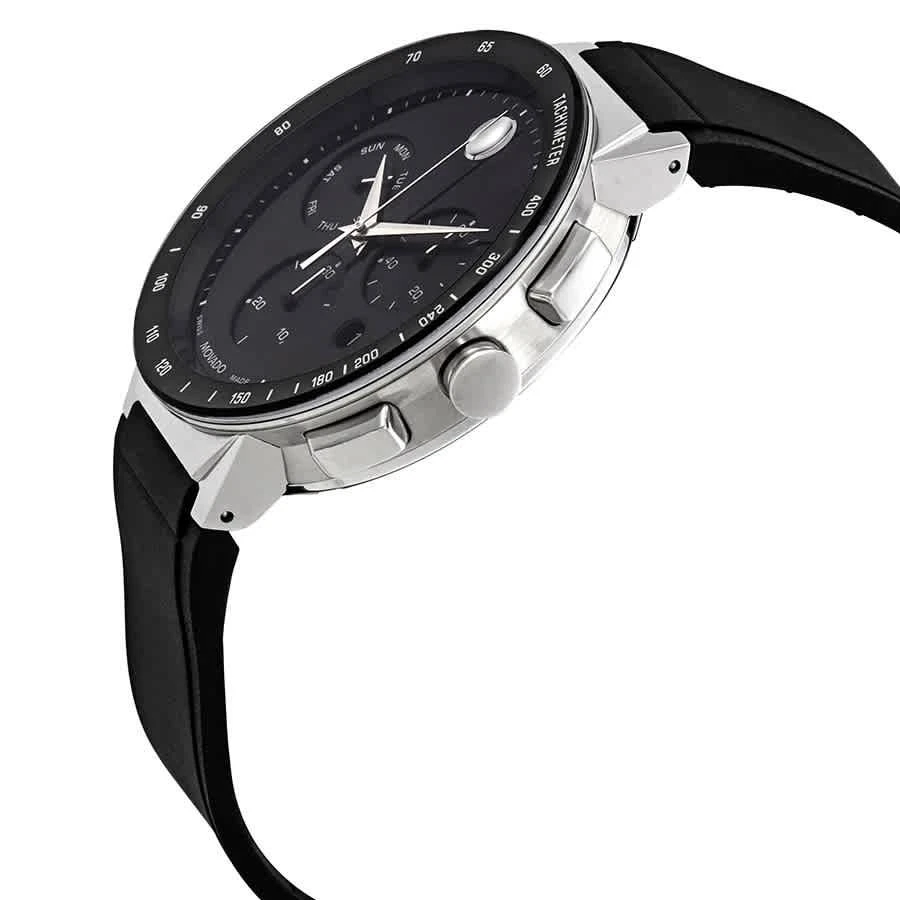 商品Movado|Movado Sapphire Chronograph Black Dial Men's Watch 0607240,价格¥3911,第2张图片详细描述