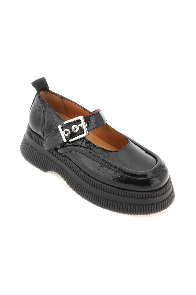 商品Ganni|PATENT LEATHER CREEPERS MARY JANE,价格¥1664,第4张图片详细描述