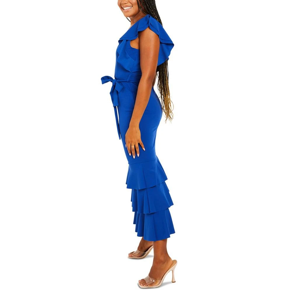 商品QUIZ|Flutter-Sleeve Mermaid Dress,价格¥223,第3张图片详细描述