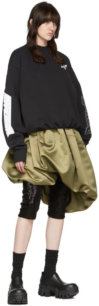 商品We11done|Black Cotton Sweatshirt,价格¥700,第4张图片详细描述