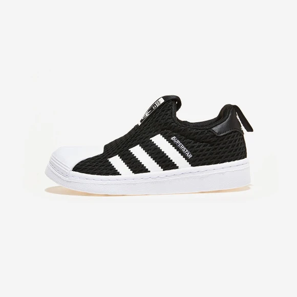 商品Adidas|【Brilliant|包邮包税】阿迪达斯 SUPERSTAR 360 C 儿童  运动鞋 一脚蹬 懒人鞋  GX3227 CBLACK/FTWWHT/FTWWHT,价格¥334,第1张图片