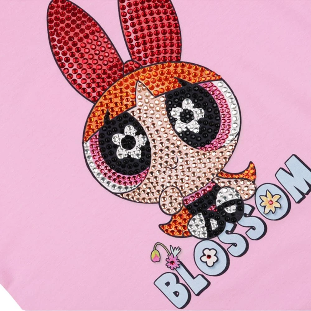 商品MONNALISA|Pink Long Sleeve Powerpuff T Shirt,价格¥243,第2张图片详细描述