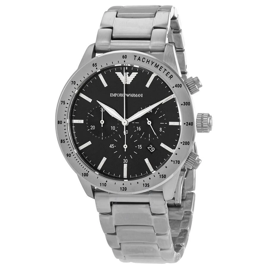 商品Emporio Armani|Emporio Armani Chronograph Quartz Black Dial Men's Watch AR11241,价格¥1183,第1张图片