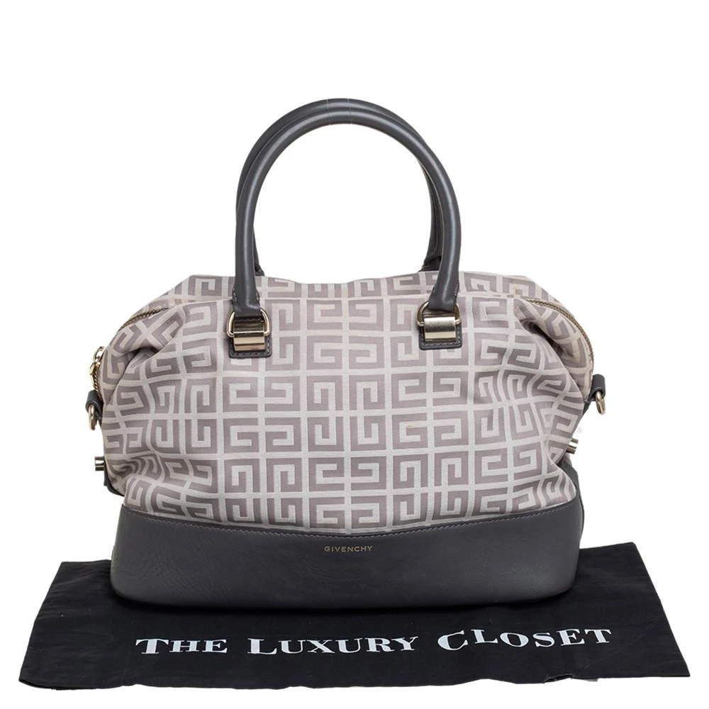 Givenchy Beige/Grey Monogram Canvas and Leather Satchel 商品