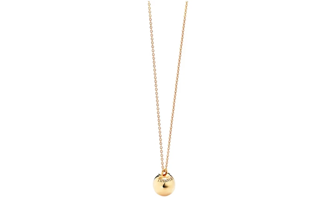 商品[国内直发] Tiffany & Co.|蒂芙尼 球形造型设计 18K金 项链 男女同款情侣款 金色,价格¥13194,第1张图片