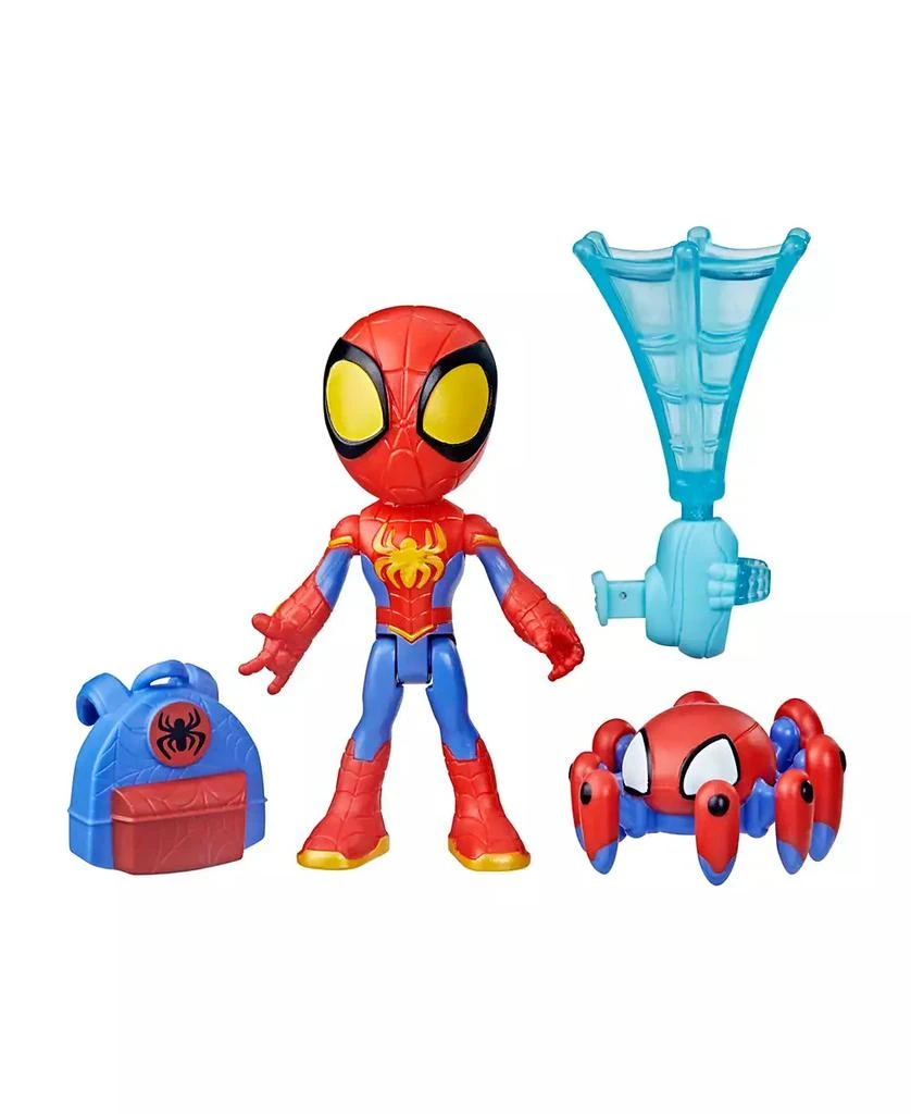 商品Spidey and His Amazing Friends|Marvel Web-Spinners, Spidey Action Figure with Accessories, Web-Spinning Accessory,价格¥68,第2张图片详细描述