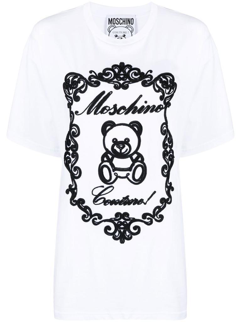 商品Moschino|Moschino Women's White Cotton T-Shirt,价格¥4050,第1张图片