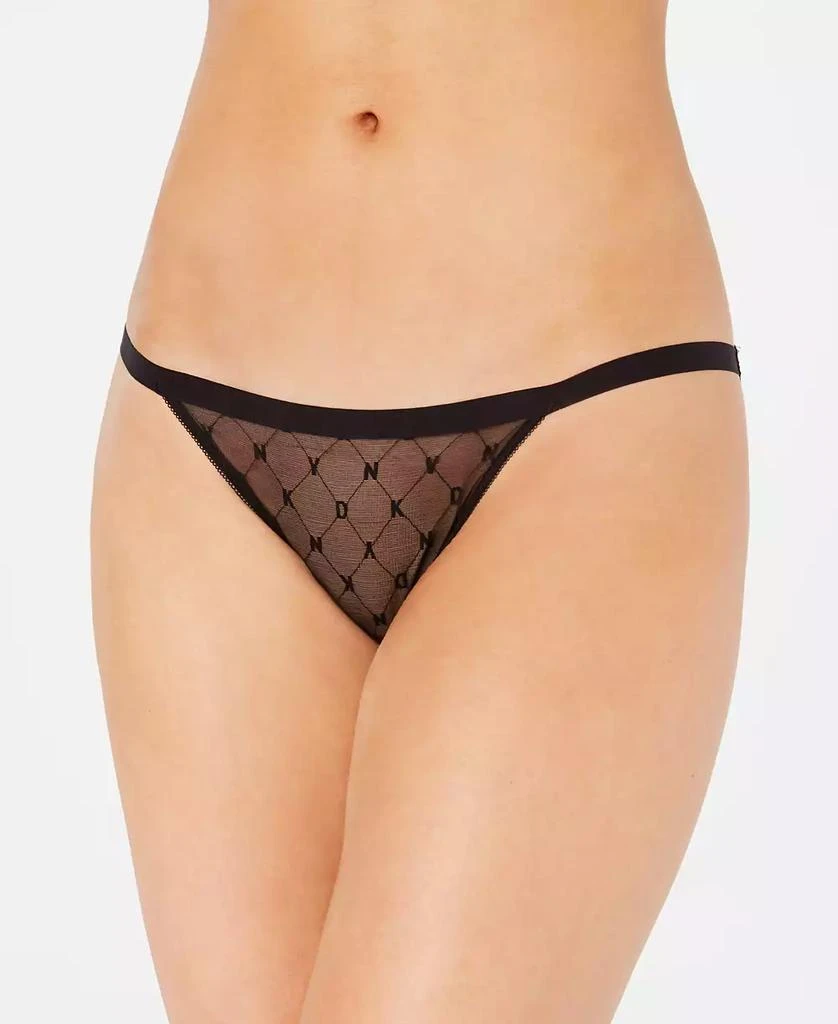 商品DKNY|Monogram Mesh String Bikini Underwear DK5030,价格¥66,第1张图片