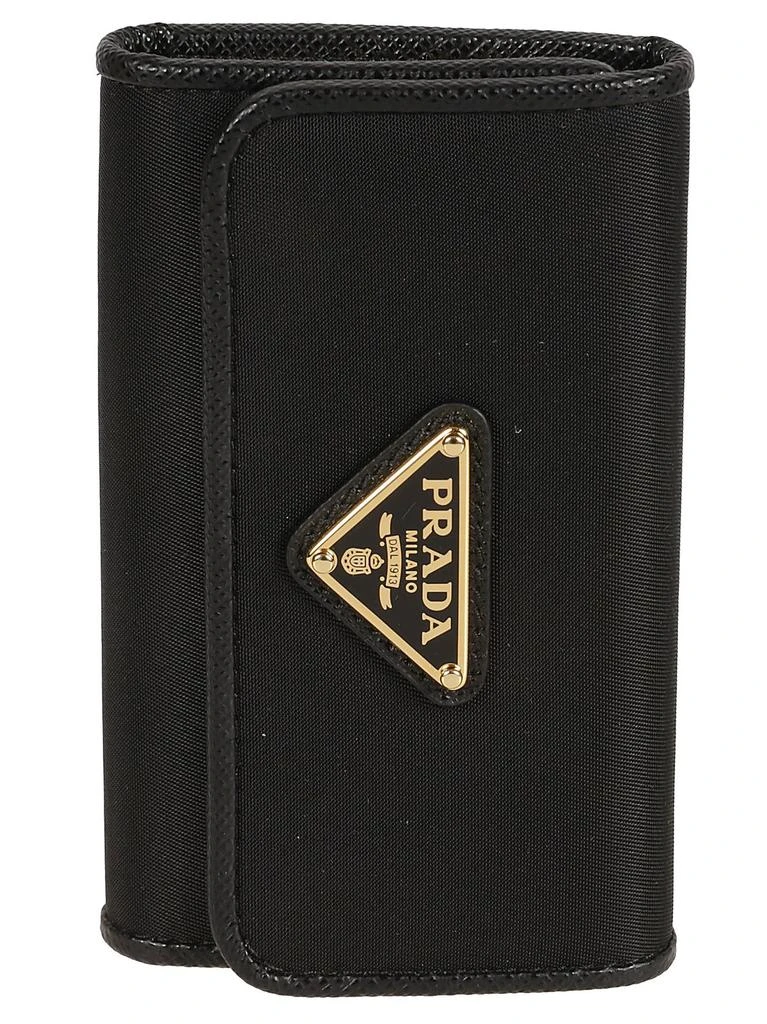 商品Prada|Prada Logo Plaque Tri-Fold Key Case,价格¥3099,第1张图片