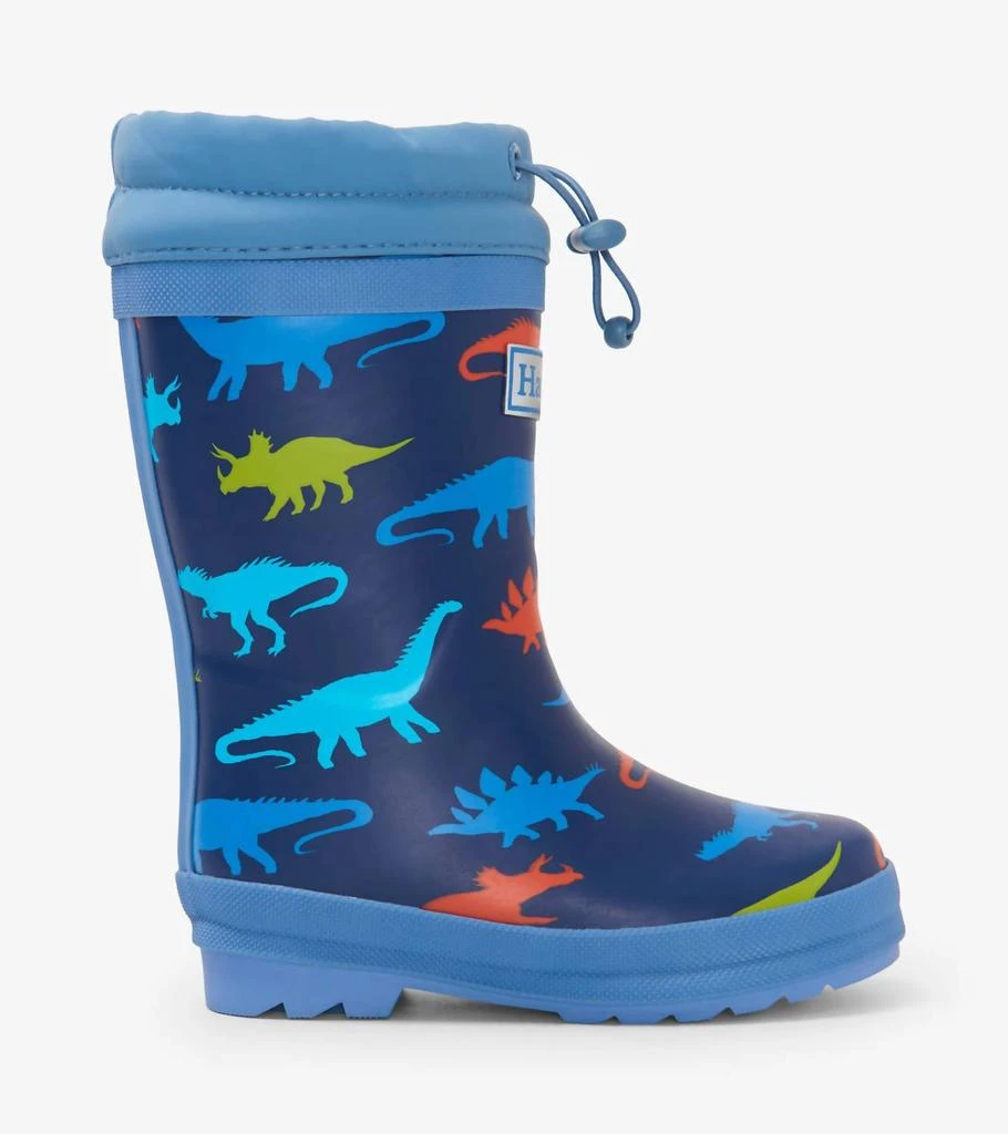 商品Hatley|Boy's Dino Silhouettes Sherpa Lined Rain Boots In Solstice,价格¥865,第2张图片详细描述