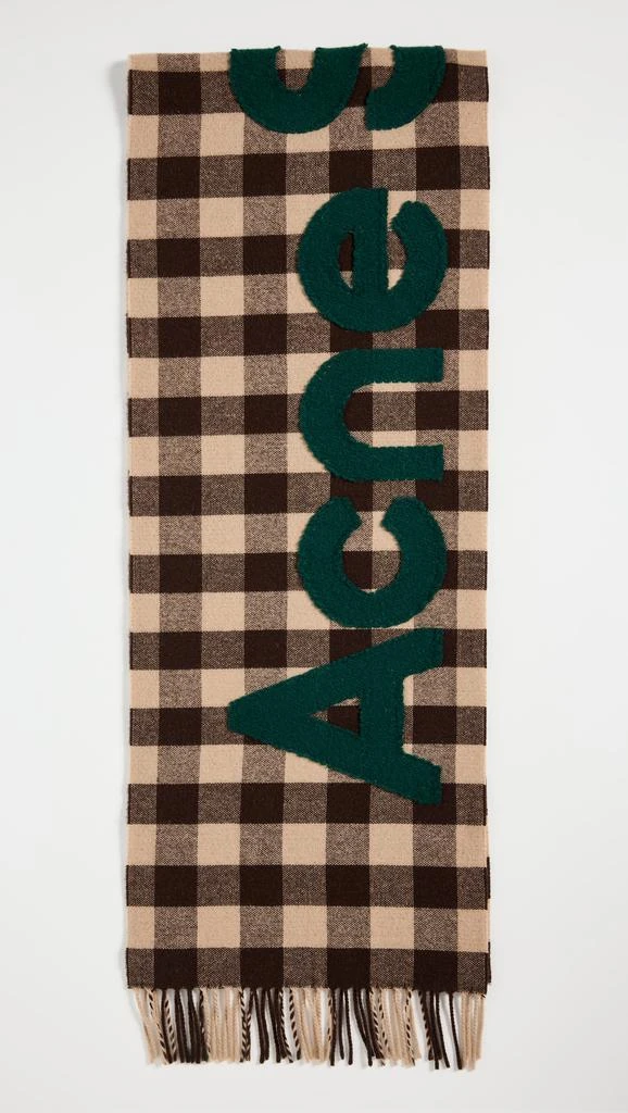 商品Acne Studios|Check Logo Scarf,价格¥3172,第1张图片