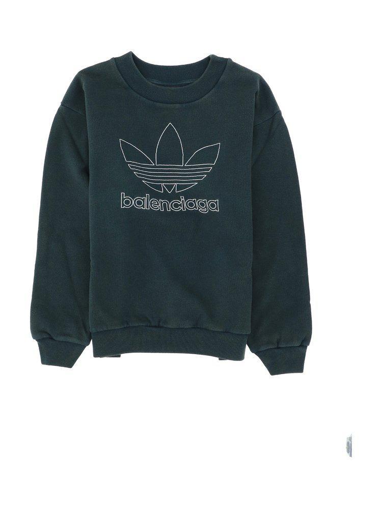 商品Balenciaga|Balenciaga Kids X Adidas Logo Printed Crewneck Sweatshirt,价格¥1695,第1张图片