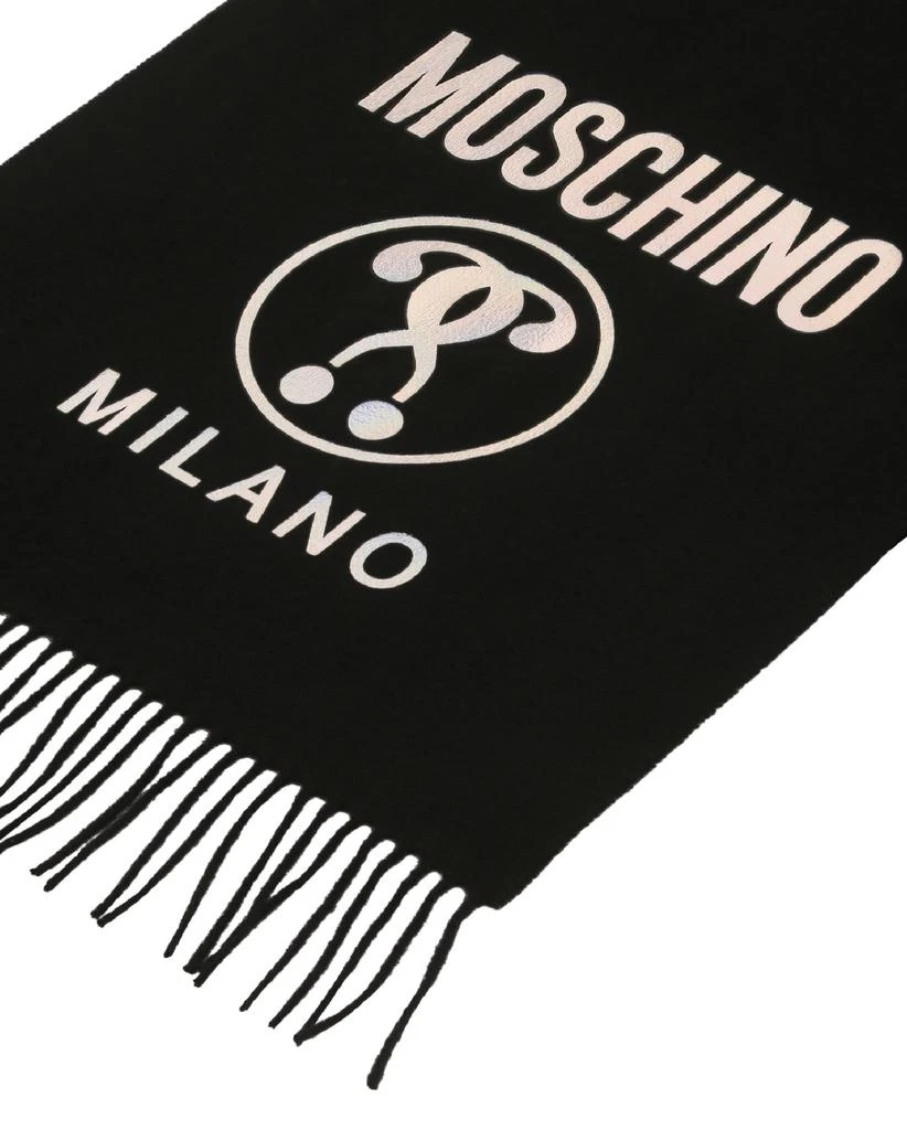 商品Moschino|Logo Fringe Wool Scarf,价格¥518,第3张图片详细描述