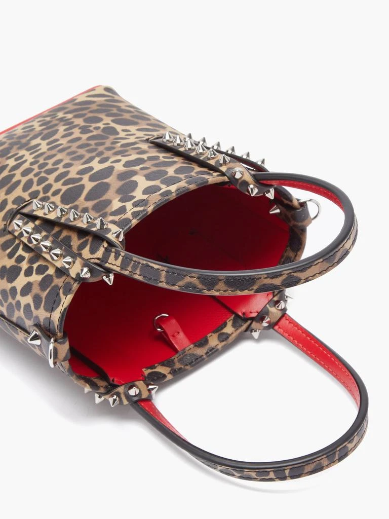 Cabata mini leopard-print leather tote bag 商品