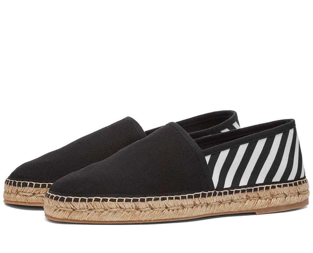 商品Off-White|OFF-WHITE Diagonal Stripes Logo Espadrilles,价格¥2506,第4张图片详细描述