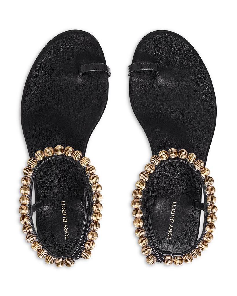 Women's Capri Beaded Ankle Strap Sandals商品第3张图片规格展示
