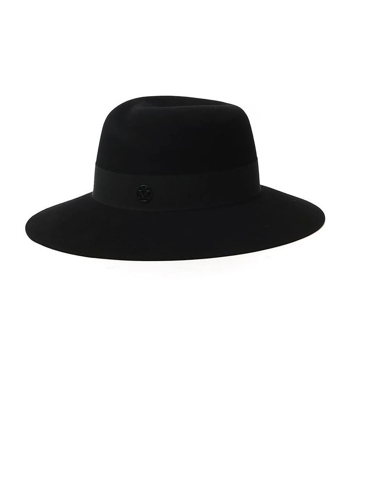 商品MAISON MICHEL|Maison Michel Logo Plaque Virginie Hat,价格¥4395,第2张图片详细描述