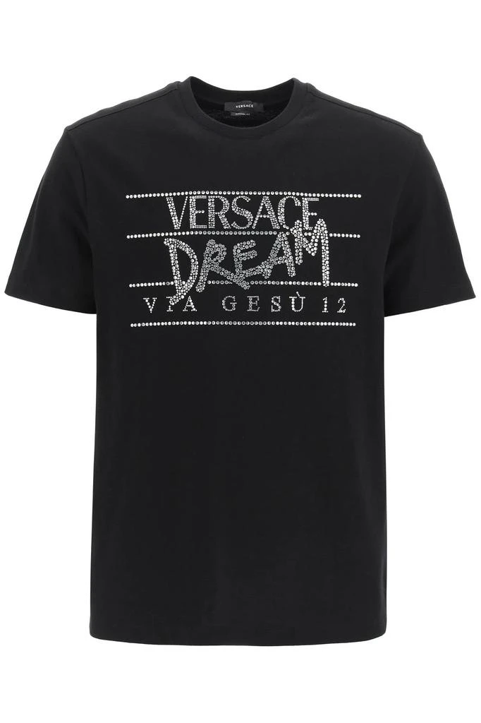 商品Versace|Versace crystal dream logo t-shirt,价格¥3510,第1张图片