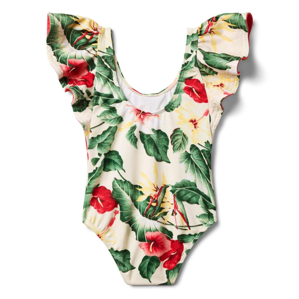 商品Janie and Jack|Girls Bold Floral Onepiece Swim (Toddler/Little Kid/Big Kid),价格¥329,第2张图片详细描述