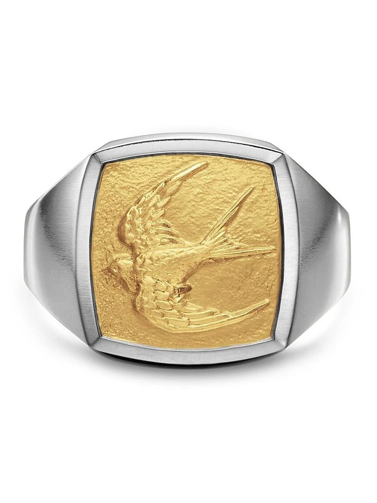 商品David Yurman|Waves Bird Pinky Ring in Sterling Silver,价格¥6620,第3张图片详细描述