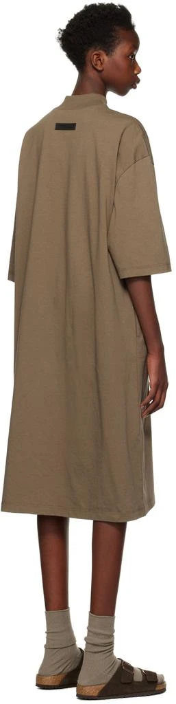 商品Essentials|Brown Short Sleeve Minidress,价格¥563,第3张图片详细描述